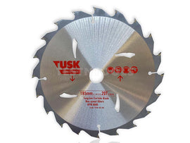 Tungsten Carbide Cordless Timber Blade 185 x 1.6/1.0 x 20T x 20/16